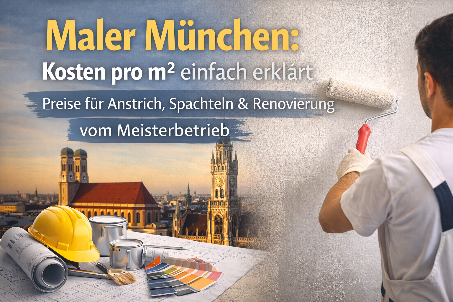 Maler München: Kosten pro m² einfach erklärt