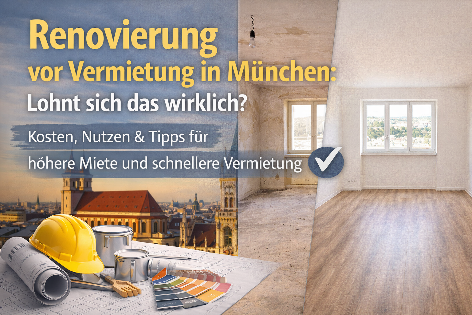 Renovierung vor Vermietung in München: Lohnt sich das wirklich?